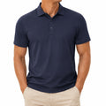 Polo homme taille M bleu marine à manches courtes style classique