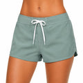 Short de bain femme taille M vert sauge à cordon réglable